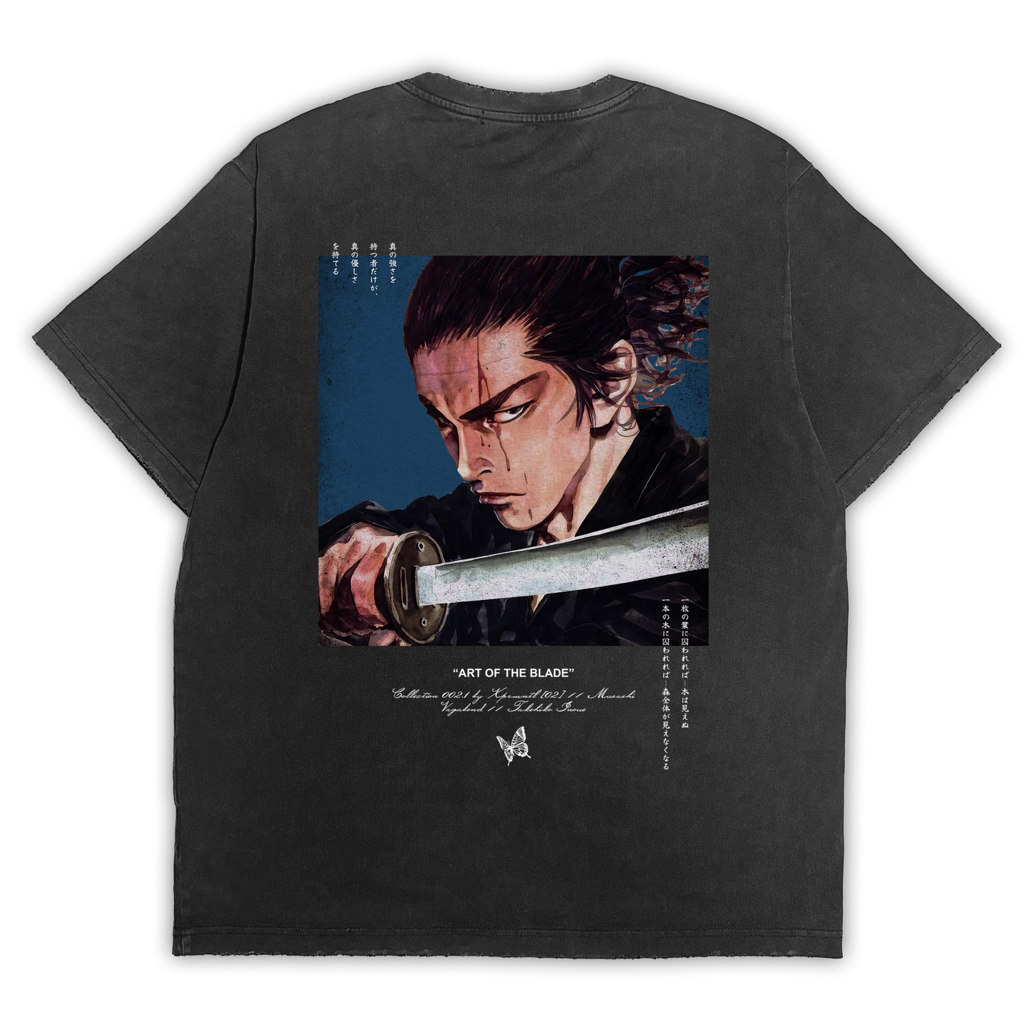 Warriors Vagabond "Art of the Blade" Distressed Black Tee