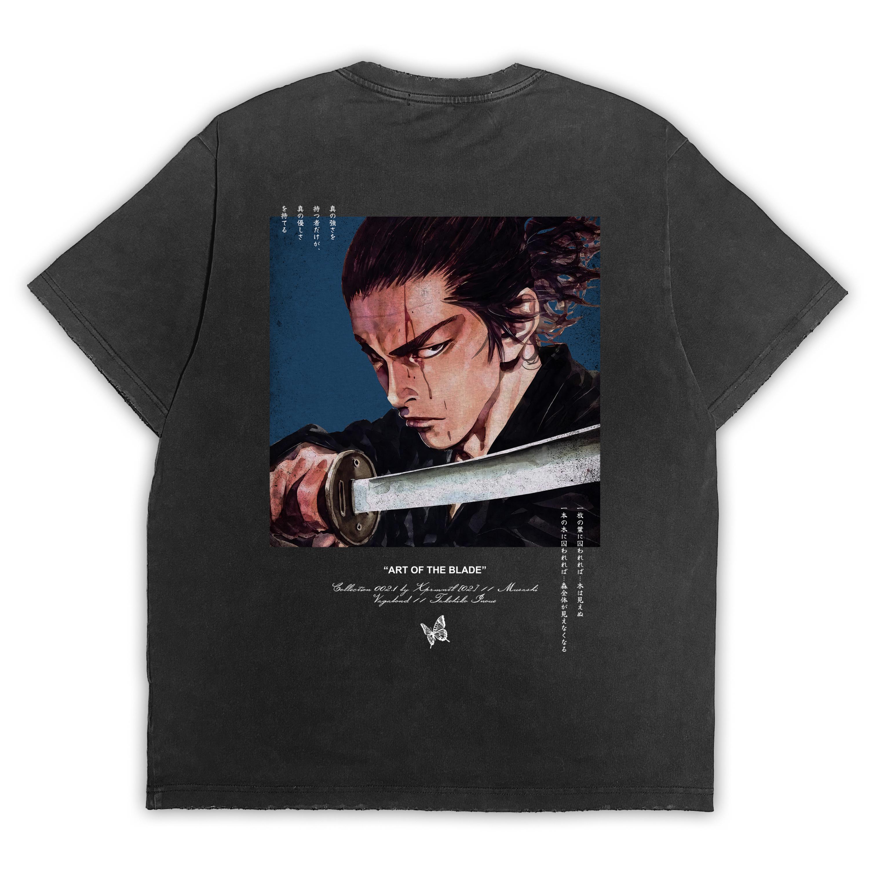Warriors Vagabond "Art of the Blade" Distressed Black Tee