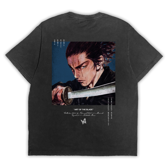 Warriors Vagabond "Art of the Blade" Distressed Black Tee