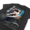 Demon Slayer "King of the Mountains" Distressed Black Tee